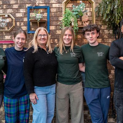 Staff posing for a shot.