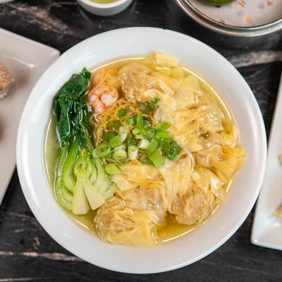 Wonton Egg Noodle Soup.