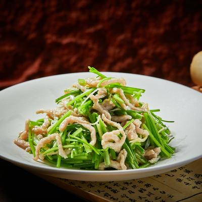 shredded pork chops with cilantro photo