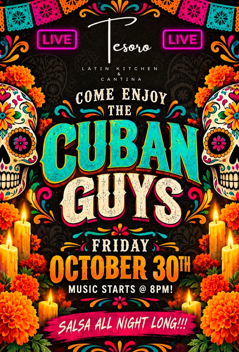 The Cuban Guys Day of the Dead party on 10/30! event photo