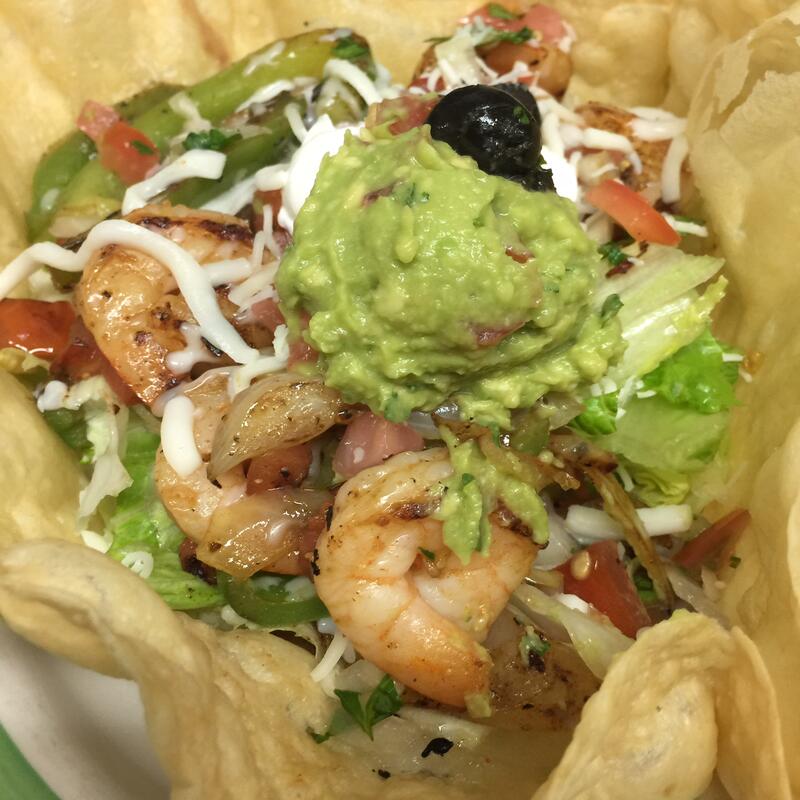 Shrimp Fajita Flour Tostada photo