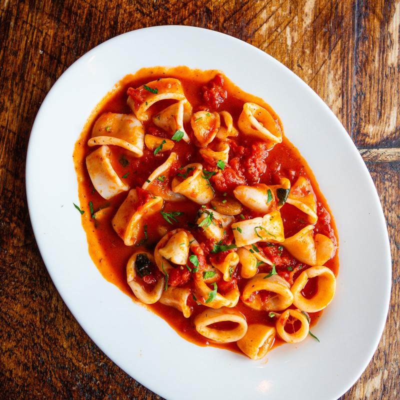 Calamari Fra Diavola or Marinara photo