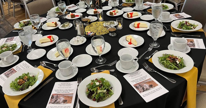 Various served meals