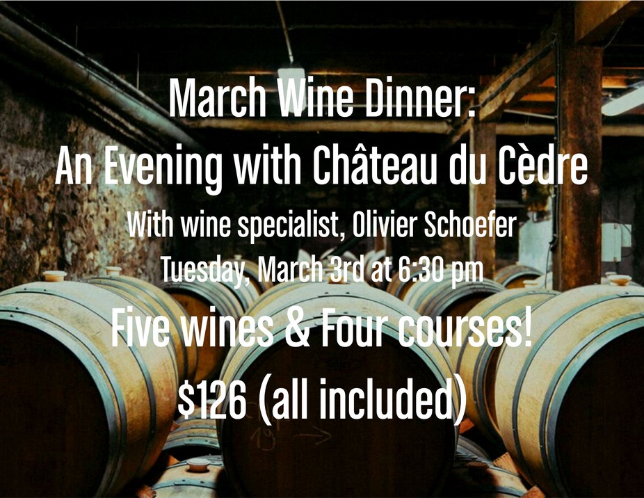 An Evening with Château du Cèdre event photo