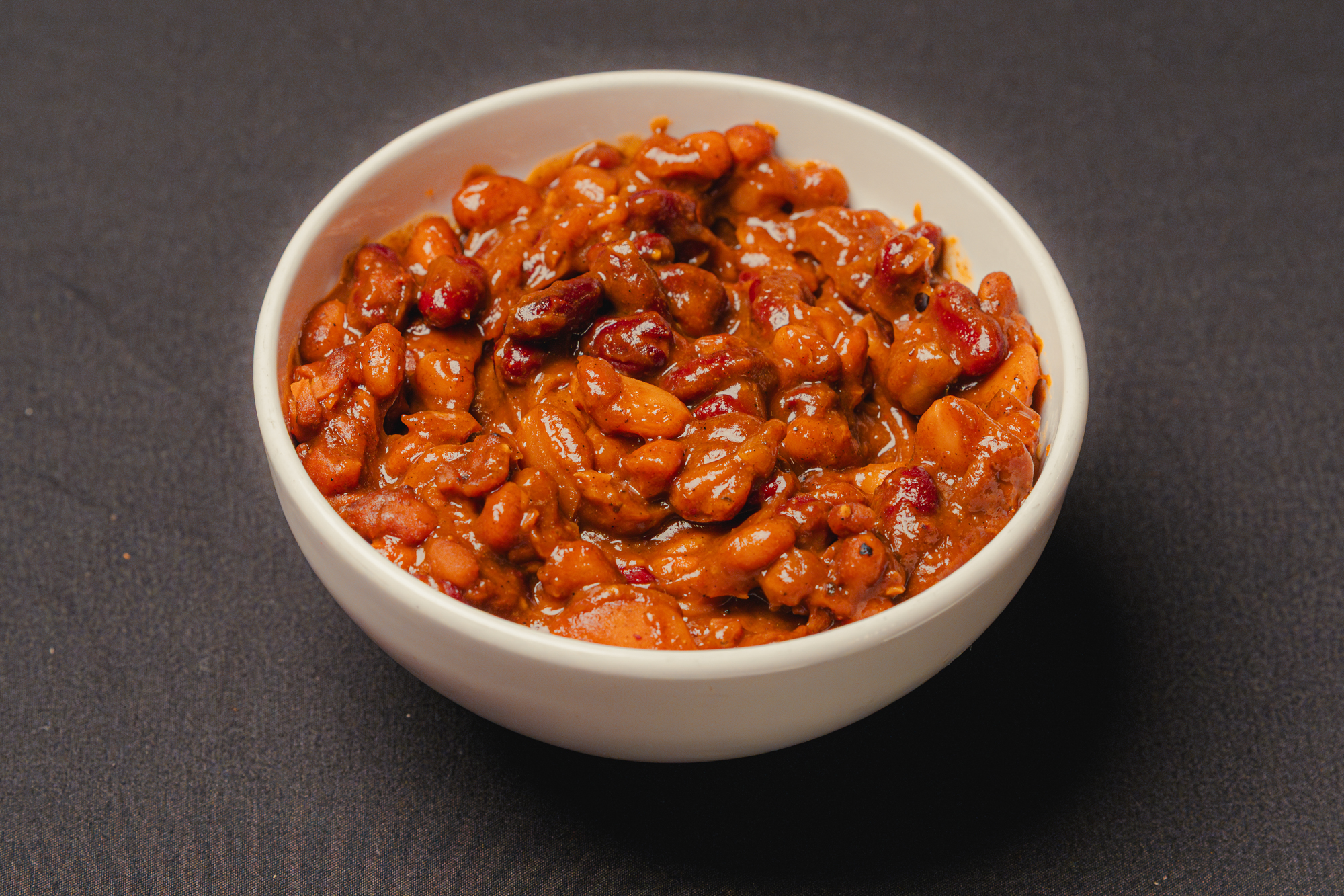 Smoked cowboy beans with brisket