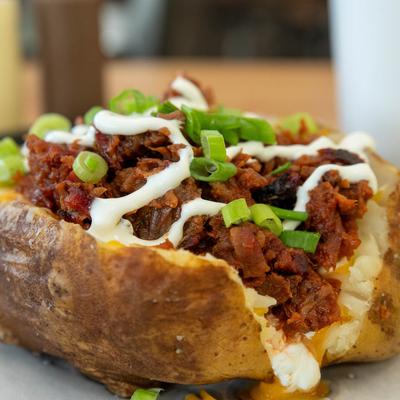 Loaded baked potato.