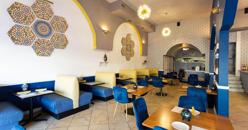 Interior, seating area with booths