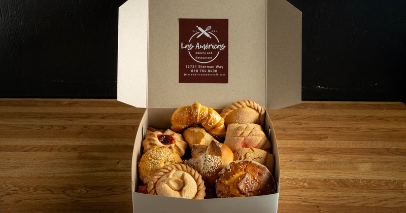 Salvadorian Pan Dulce served in a take-away box