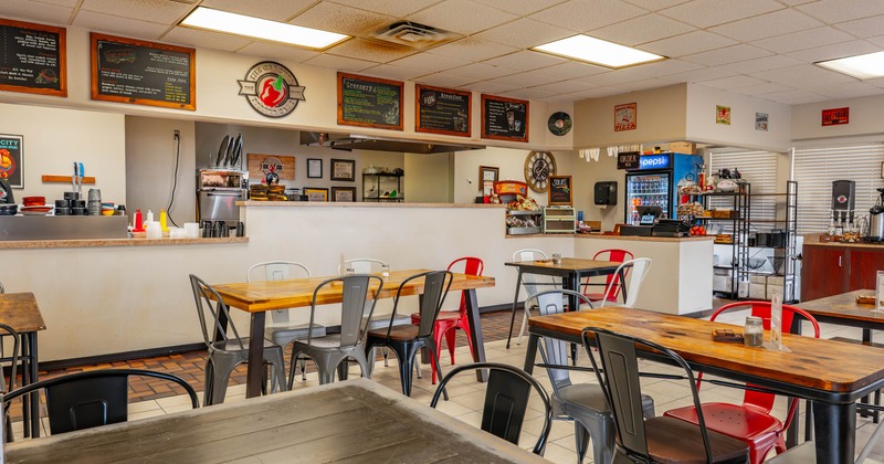 Interior, dining area
