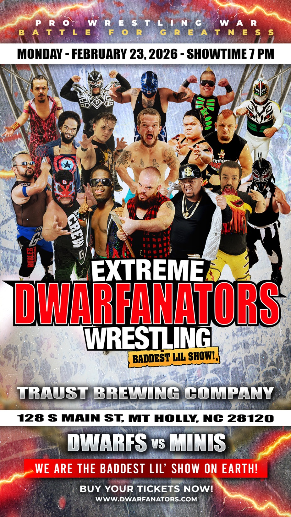 Extreme Dwarfinators event photo