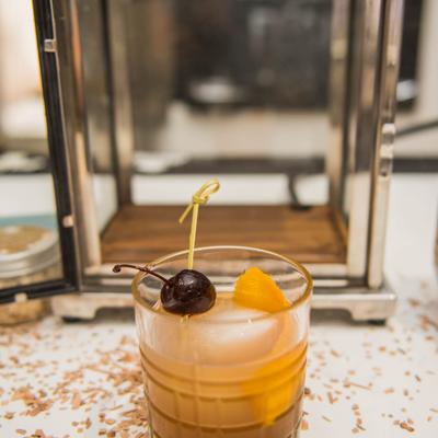 Old Fashioned cocktail.