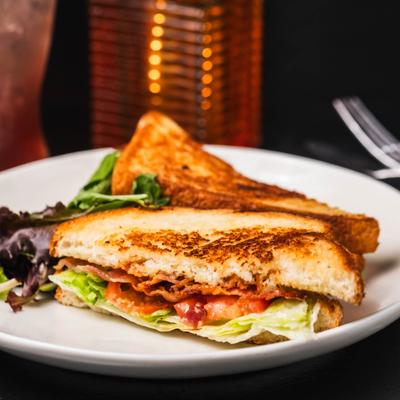 Bacon, lettuce, tomato, mayo, side of mix greens.