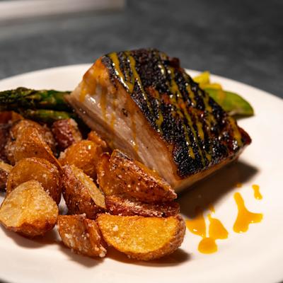 Smoked Pork Belly, served