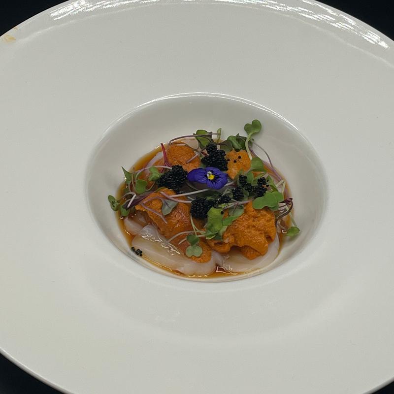 Scallop & Uni Crudo photo
