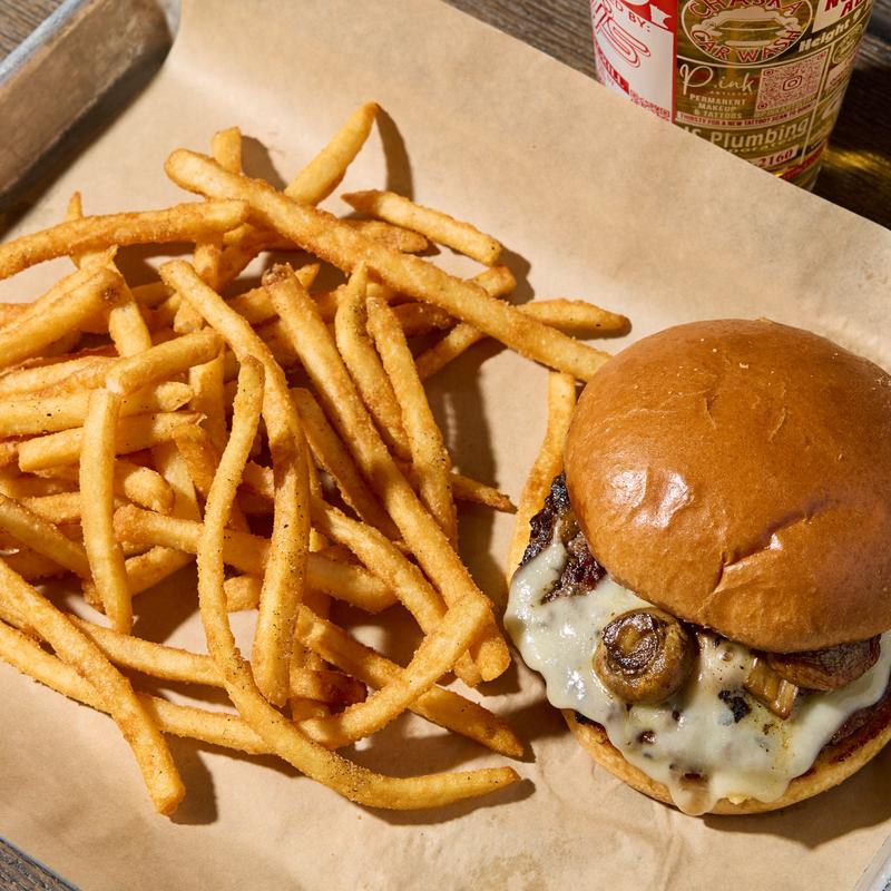 menu item 32 of 41, Mushroom & Swiss