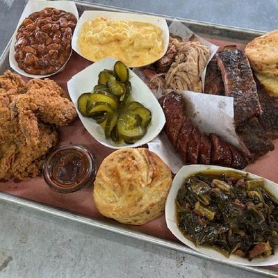 Various prepared foods.