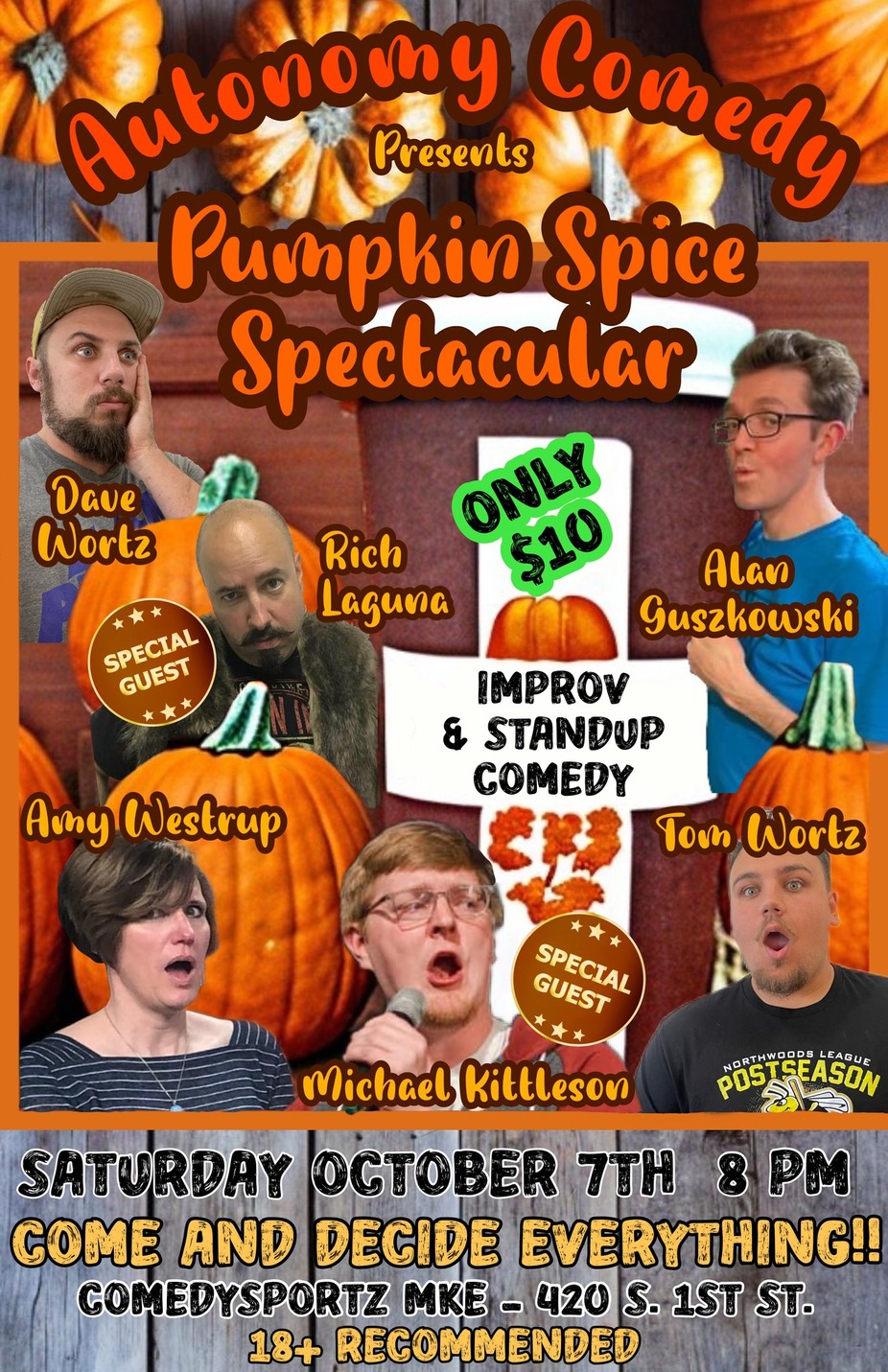 Autonomy Comedy: Pumpkin Spiced Spectacular event photo