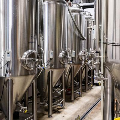 The apparatus at the brewing hall.