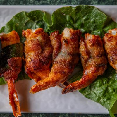 The Shrimp diablo appetizer.