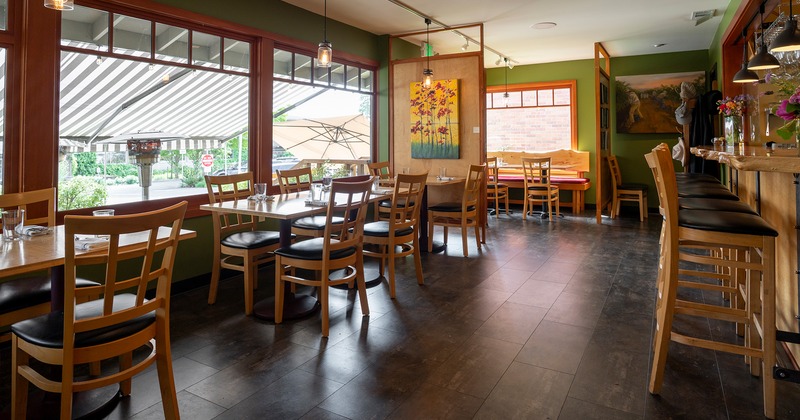 Interior space, dining area