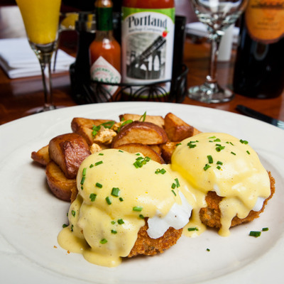 Dungeness Crab Cakes Benedict