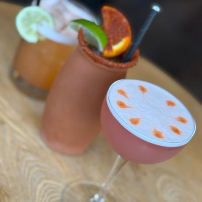 Spring cocktails. Elderbloom, Cantarito,, Mezcalifornia.