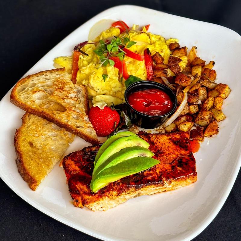 1221 Blackened Salmon n Eggs photo