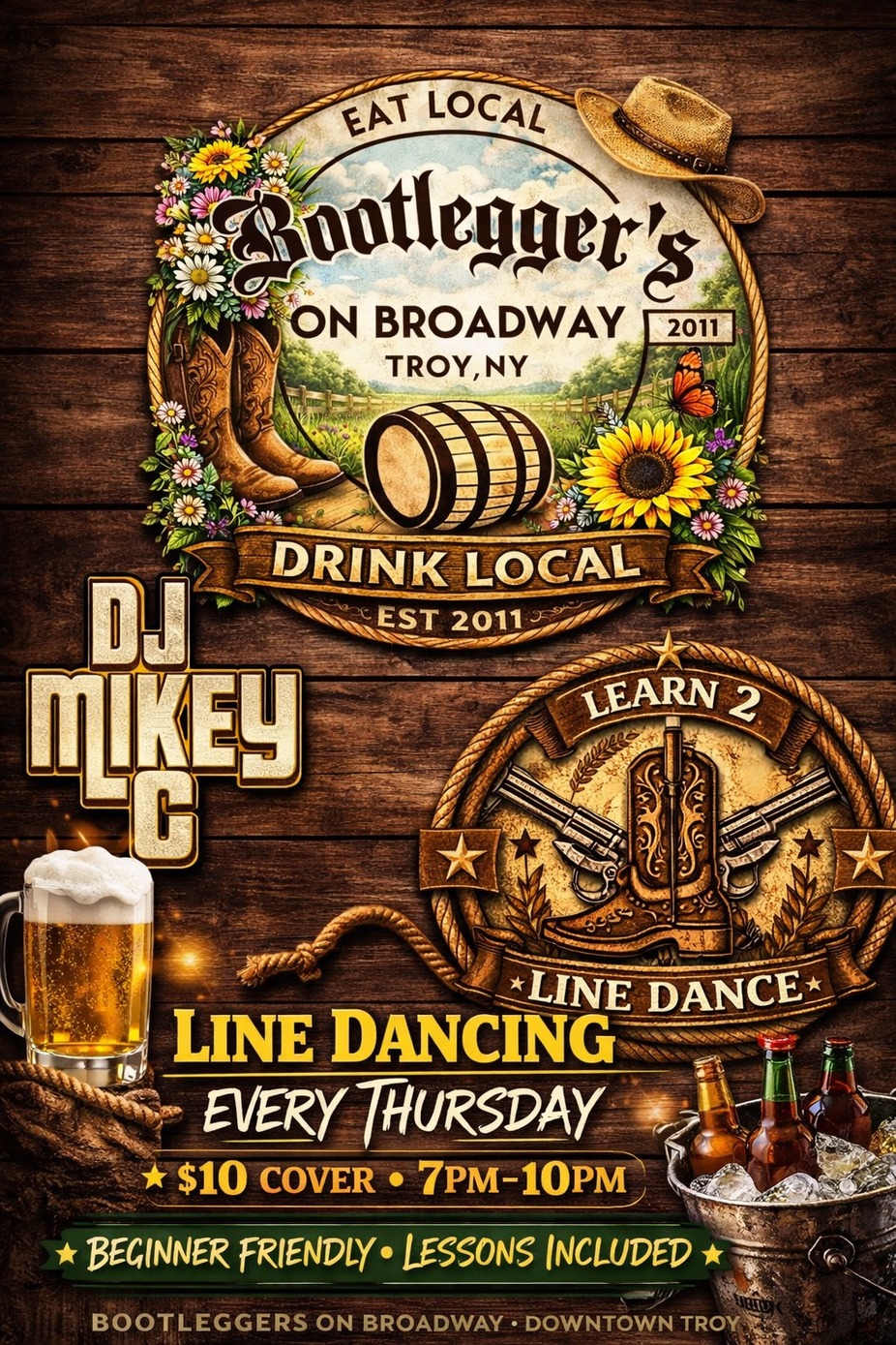 🤠 Line Dancing Every Thursday at Bootleggers 🤠 event photo