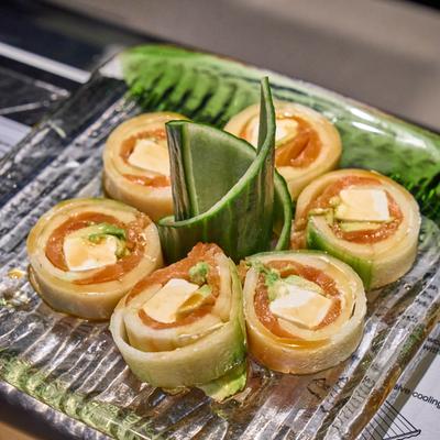 Cucumber rolls.