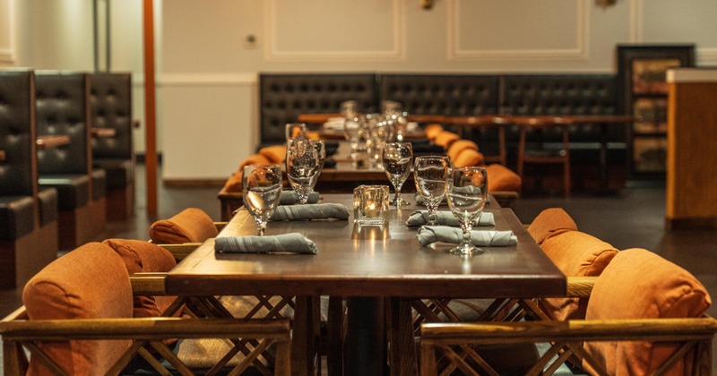 Tables with comfy chairs