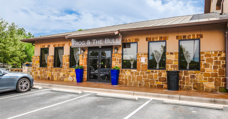 Exterior entrance with the car park in front