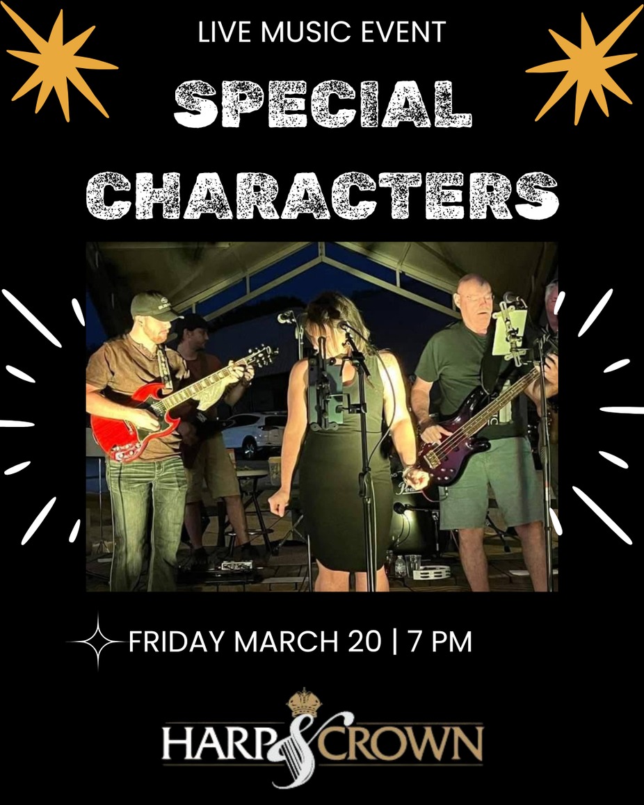 Special Characters - LIVE MUSIC at Harp & Crown! event photo