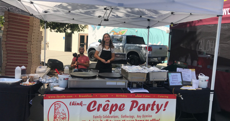 Pancake-making stand