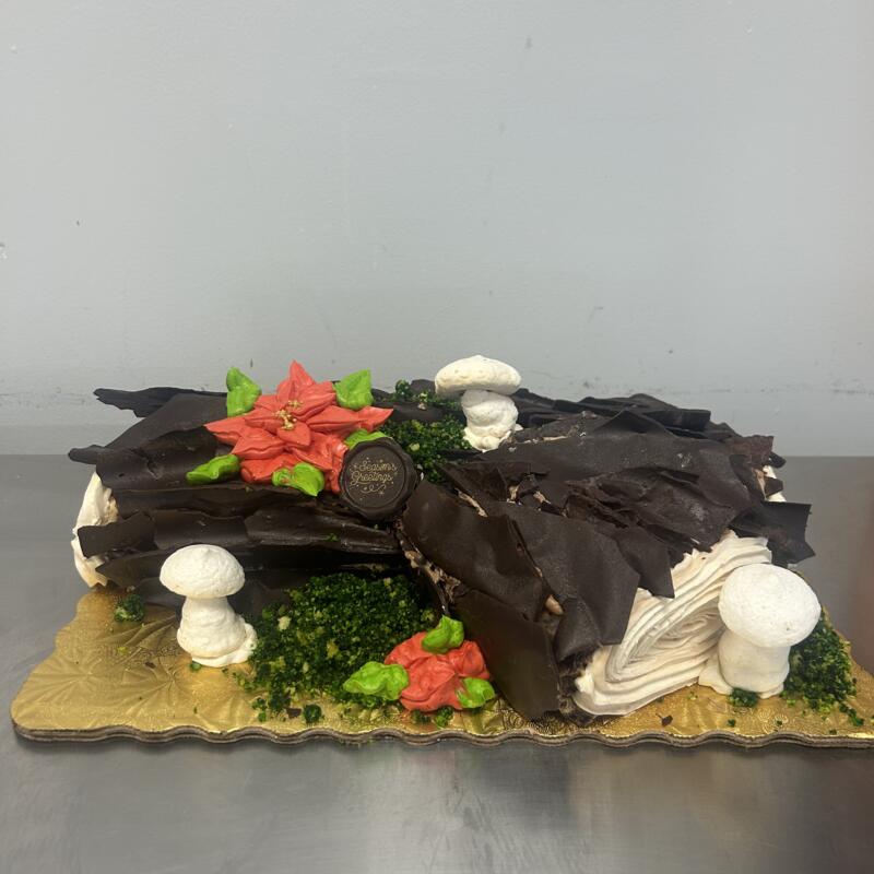 menu item 27 of 61, Large Chocolate Yule Log Cake