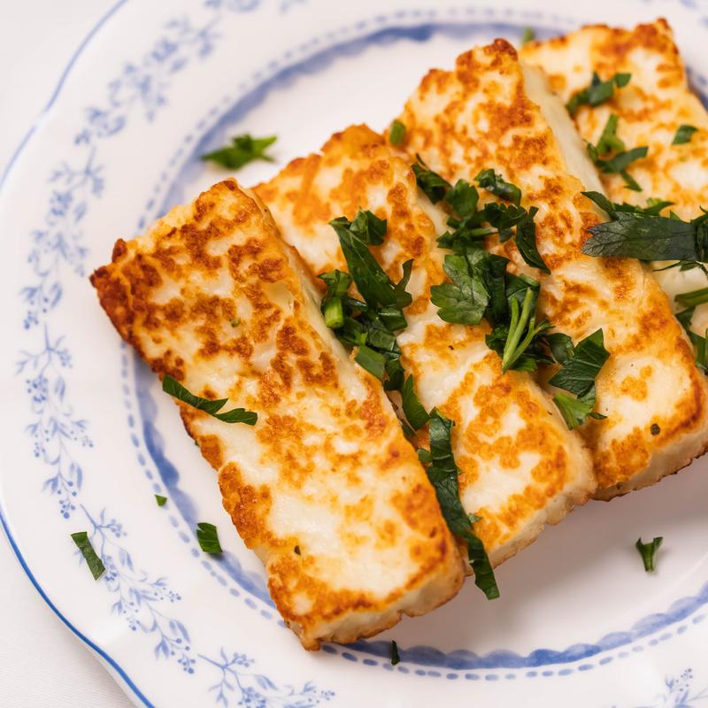 menu item 4 of 9, Halloumi (GF)