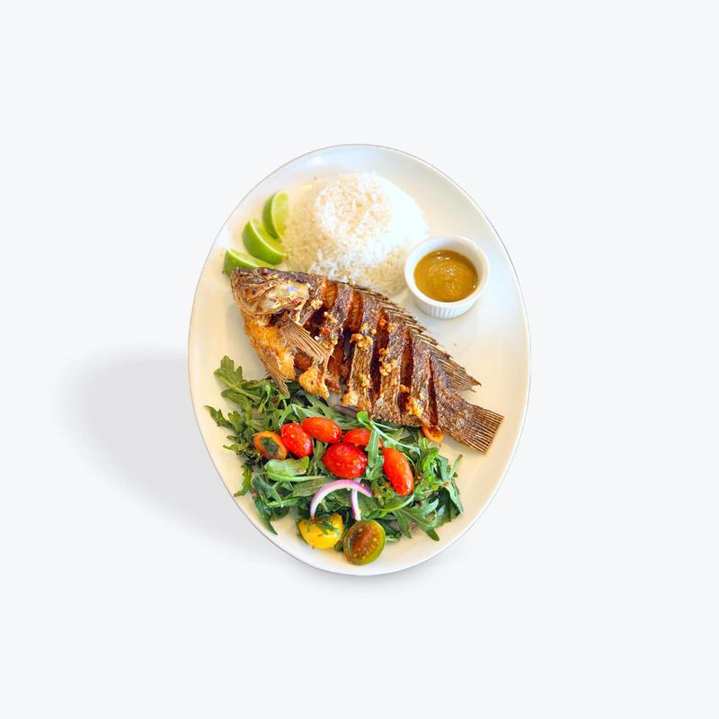 menu item 29 of 31, Full Fried Fish Tilpia /Red Snapper