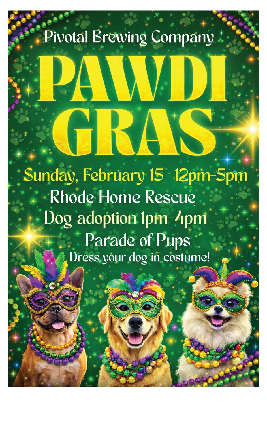 Pawdi Gras Party - Mardi Gras for Dogs event photo