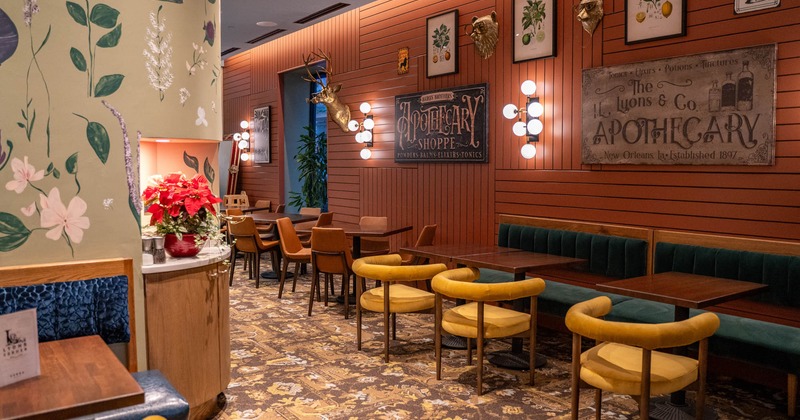 Interior, seating area waiting for the guests