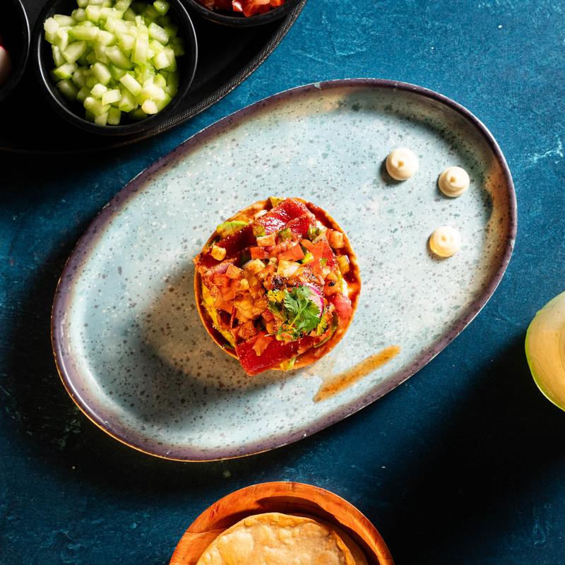 menu item 15 of 18, *Shell-Ah’s Ahi Tuna Tostada (Single)