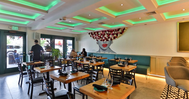 Diner area, angle view