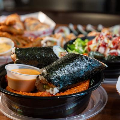 Chicken Curry rolls.