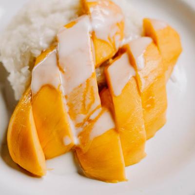 Sweet Rice & Mango, dessert.