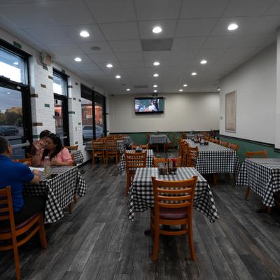 Interior, diner area.