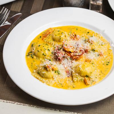 Lobster Ravioli top view