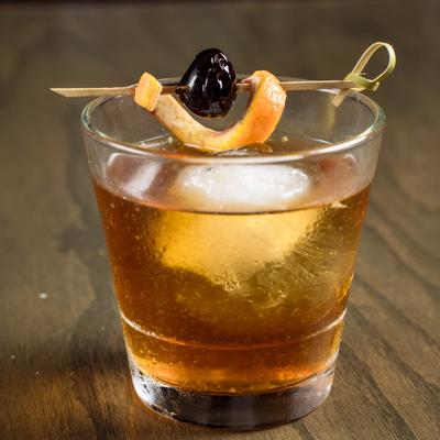 Old Fashioned cocktail.