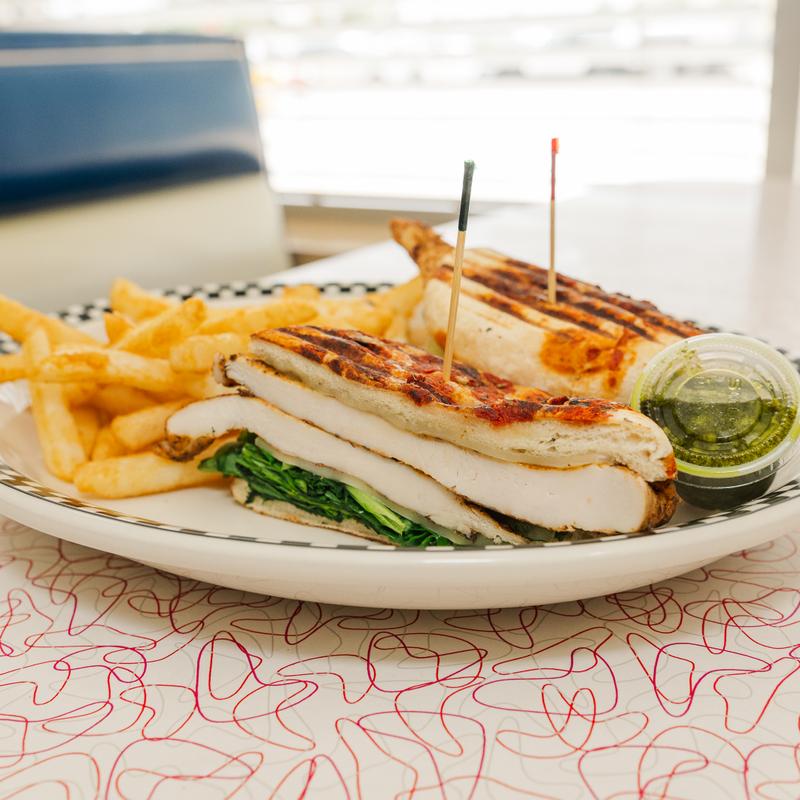menu item 21 of 31, Chicken Pesto Panini