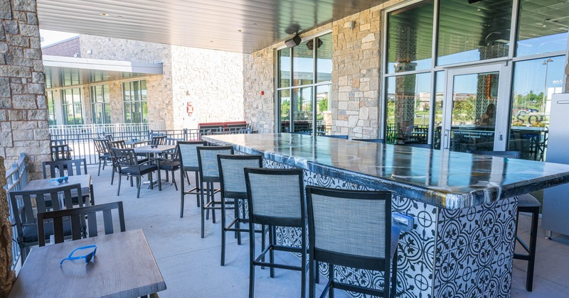 Exterior, seating area on patio