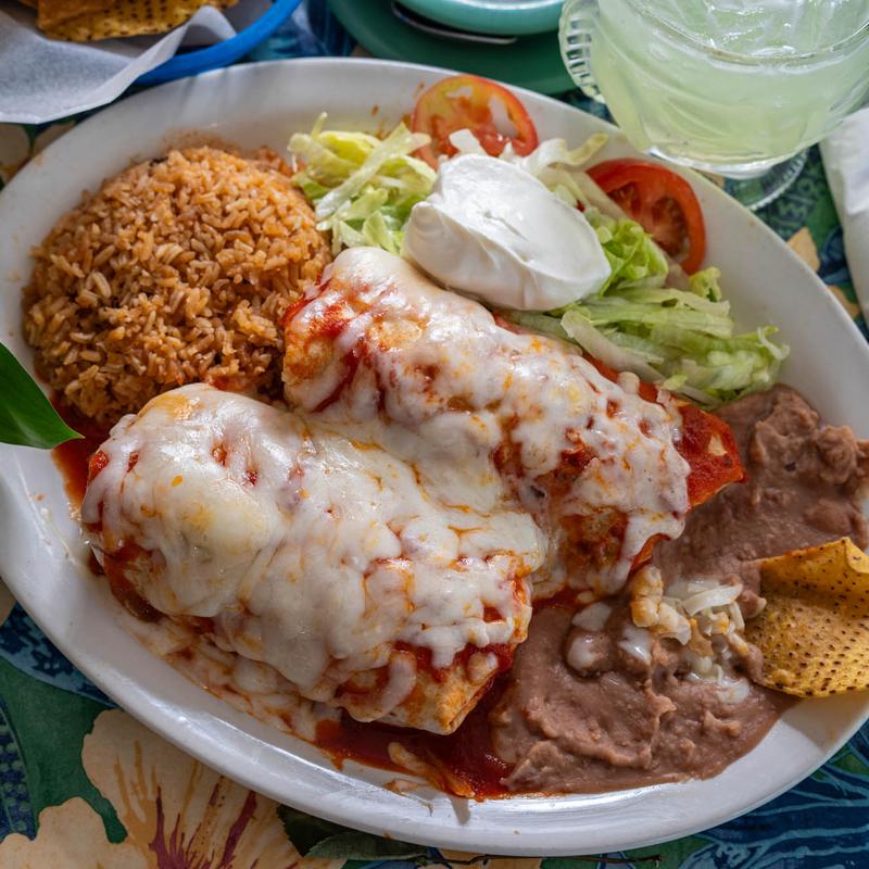 menu item 6 of 12, 13. Enchiladas Rojas (2)