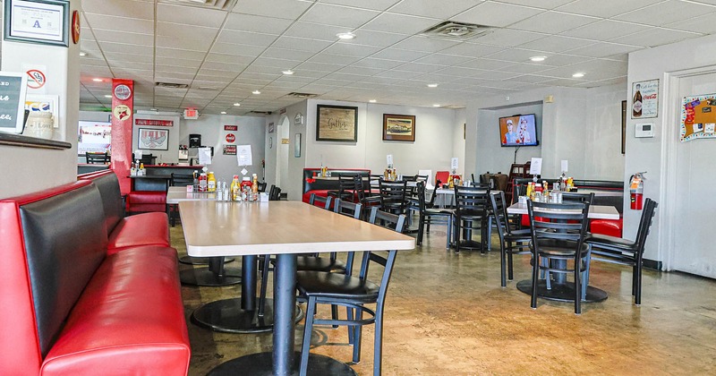 Interior, dining area