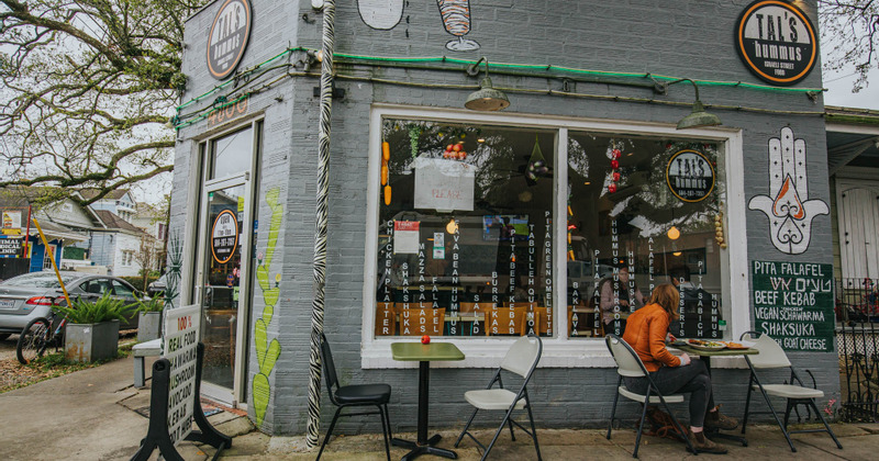 Exterior, tables outside